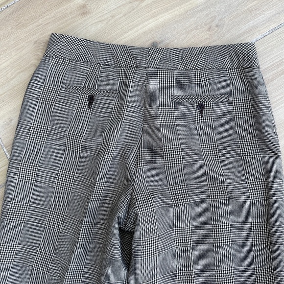 Pendleton Vintage Houndstooth Virgin Wool Pants Trousers Size 8 Tan Black - Picture 12 of 15